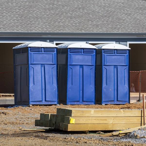 how can i report damages or issues with the portable restrooms during my rental period in Pleasant Plains